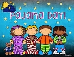 Pajama Day cartoon clipart.